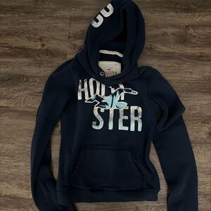 Y2K Hollister Dark Blue Women's Hoodie